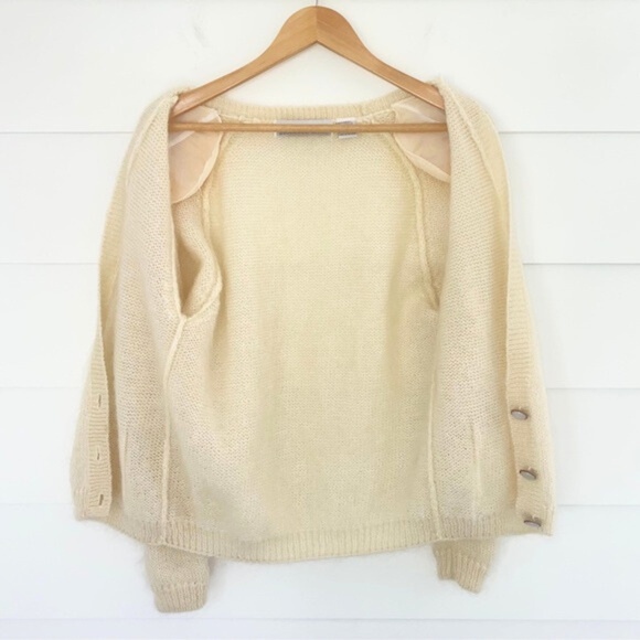 Vintage Mohair Blend Cardigan Sweater Small - Picture 6 of 8